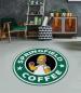 Preview: Starbucks Springfield Homer round carpet! - Kopie